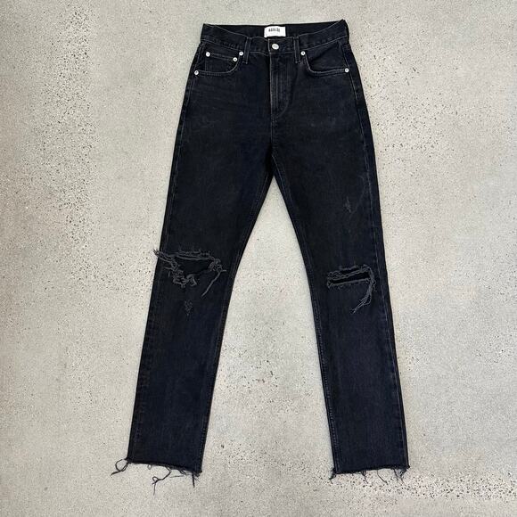 AGOLDE Cherie High Rise Straight Jeans in Distortion - Picture 1 of 11
